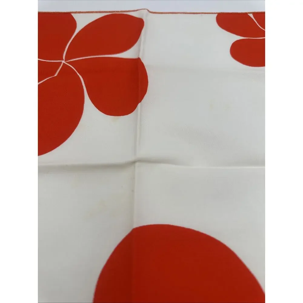 6  Groovy Fabric Napkins Flower Power Orange Flowers